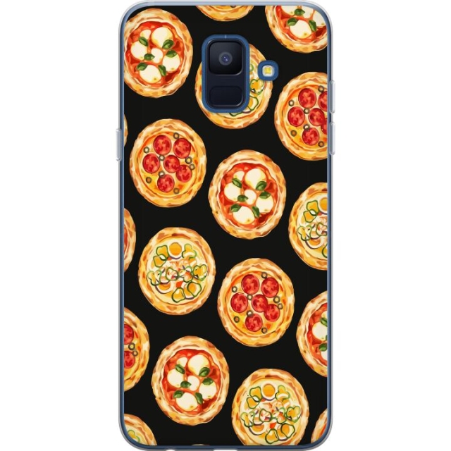 Kännykkäkuori Samsung Galaxy A6 (2018)-laitteelle, jossa on Pizza kuvio