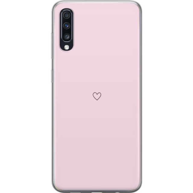 Kännykkäkuori Samsung Galaxy A70-laitteelle, jossa on Sydän kuvio