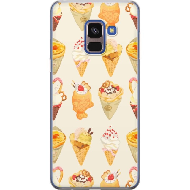 Kännykkäkuori Samsung Galaxy A8 (2018)-laitteelle, jossa on Lasinen kuvio