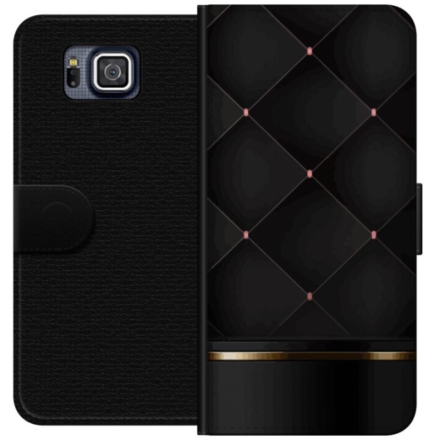 Lompakkokotelo Samsung Galaxy Alpha-laitteelle, jossa on Ylellinen linja kuvio