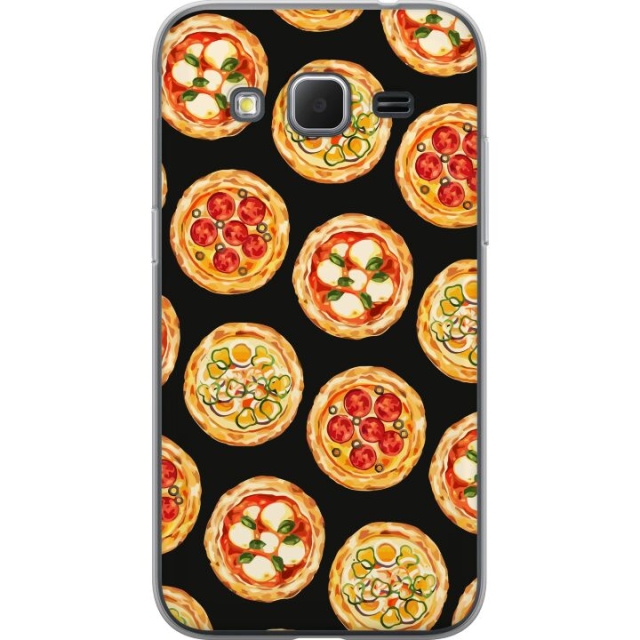 Kännykkäkuori Samsung Galaxy Core Prime-laitteelle, jossa on Pizza kuvio