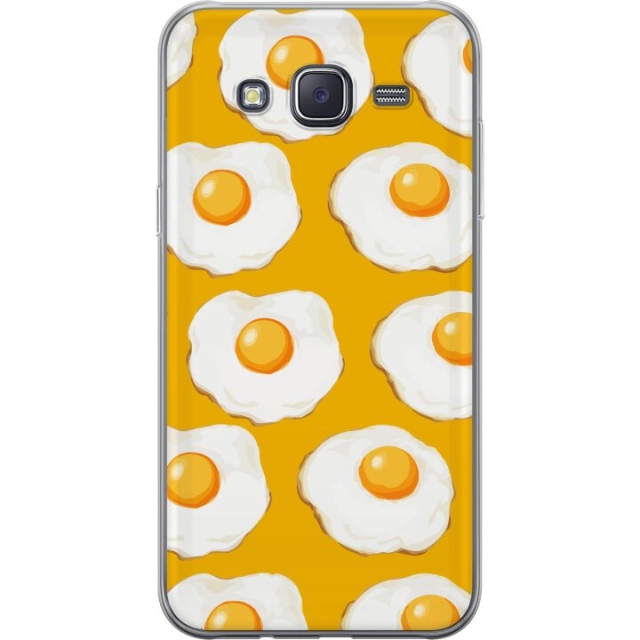 Kännykkäkuori Samsung Galaxy J5-laitteelle, jossa on Paistettu muna kuvio