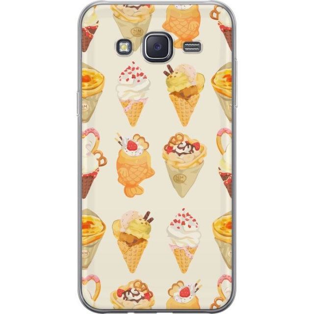 Kännykkäkuori Samsung Galaxy J5-laitteelle, jossa on Lasinen kuvio