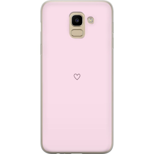 Kännykkäkuori Samsung Galaxy J6-laitteelle, jossa on Sydän kuvio