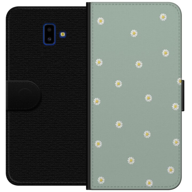 Lompakkokotelo Samsung Galaxy J6+-laitteelle, jossa on Papinkello kuvio