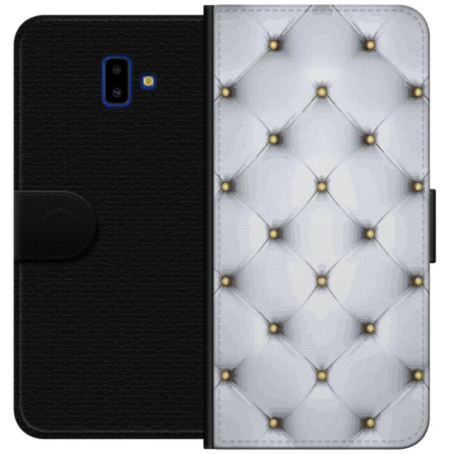 Lompakkokotelo Samsung Galaxy J6+-laitteelle, jossa on Ylellistä kuvio