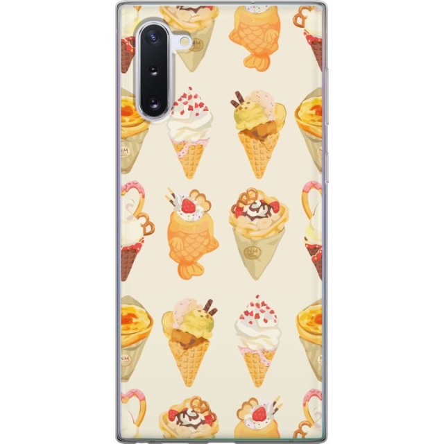 Kännykkäkuori Samsung Galaxy Note10-laitteelle, jossa on Lasinen kuvio