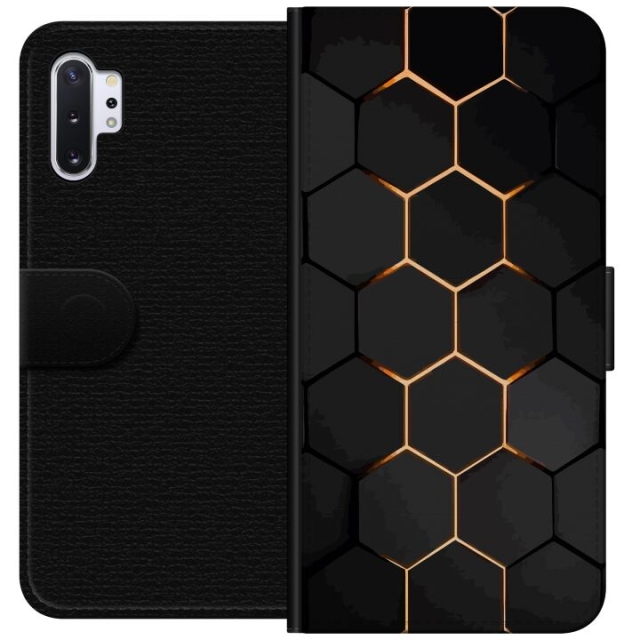 Lompakkokotelo Samsung Galaxy Note10+-laitteelle, jossa on Ylellinen Kuvio kuvio