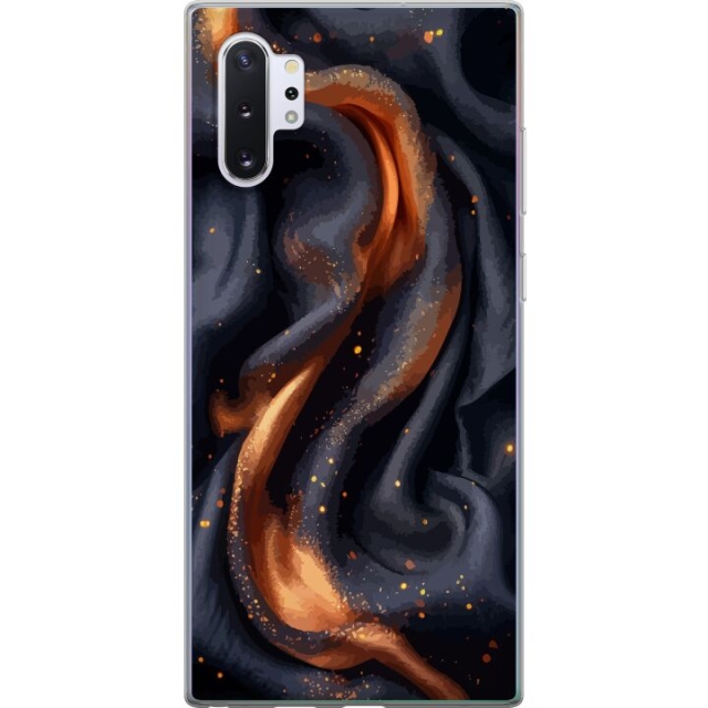 Kännykkäkuori Samsung Galaxy Note10+-laitteelle, jossa on Tulinen silkki kuvio