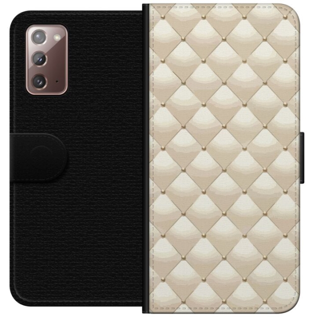 Lompakkokotelo Samsung Galaxy Note20-laitteelle, jossa on Kultakiilto kuvio