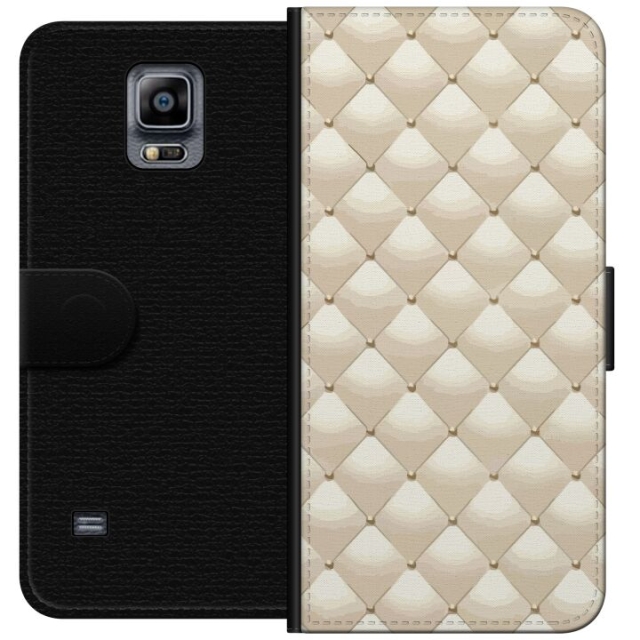 Lompakkokotelo Samsung Galaxy Note 4-laitteelle, jossa on Kultakiilto kuvio
