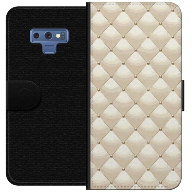Lompakkokotelo Samsung Galaxy Note9-laitteelle, jossa on Kultakiilto kuvio