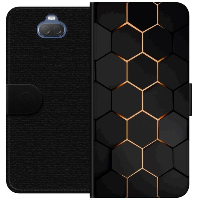 Lompakkokotelo Sony Xperia 10-laitteelle, jossa on Ylellinen Kuvio kuvio