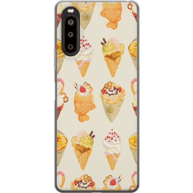 Kännykkäkuori Sony Xperia 10 II-laitteelle, jossa on Lasinen kuvio