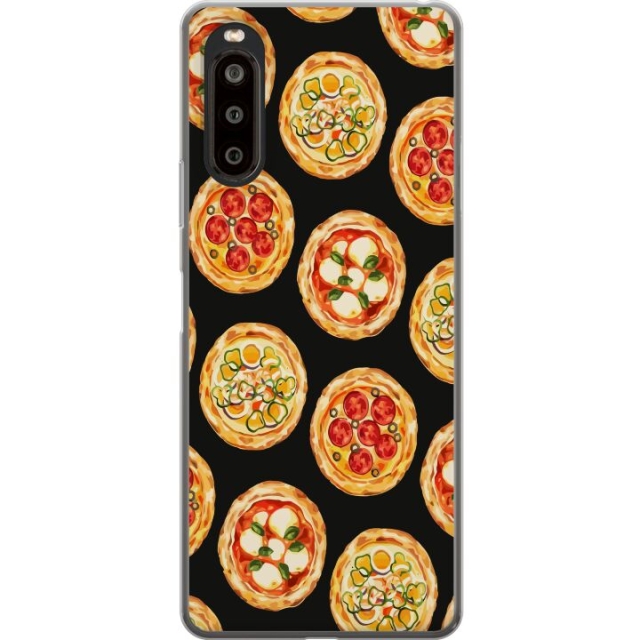 Kännykkäkuori Sony Xperia 10 II-laitteelle, jossa on Pizza kuvio
