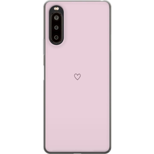 Kännykkäkuori Sony Xperia 10 II-laitteelle, jossa on Sydän kuvio