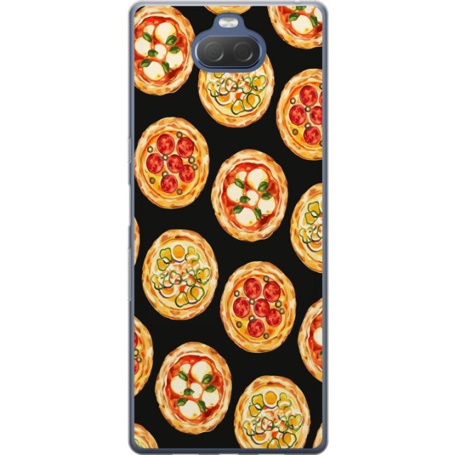 Kännykkäkuori Sony Xperia 10 Plus-laitteelle, jossa on Pizza kuvio