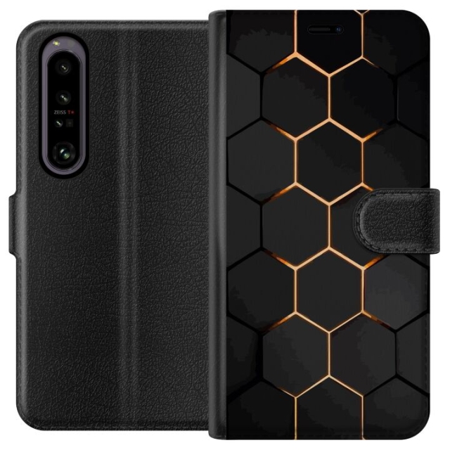 Lompakkokotelo Sony Xperia 1 IV-laitteelle, jossa on Ylellinen Kuvio kuvio