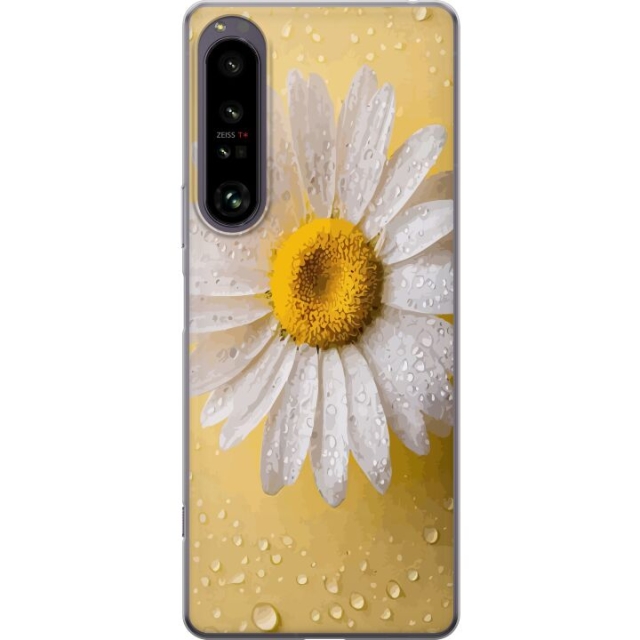 Kännykkäkuori Sony Xperia 1 IV-laitteelle, jossa on Posliinikukka kuvio