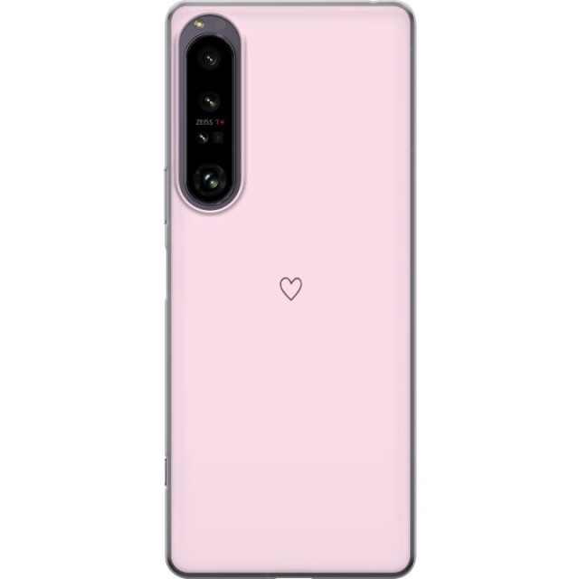 Kännykkäkuori Sony Xperia 1 IV-laitteelle, jossa on Sydän kuvio