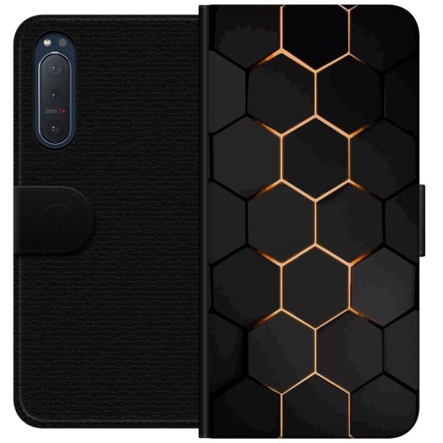 Lompakkokotelo Sony Xperia 5 II-laitteelle, jossa on Ylellinen Kuvio kuvio