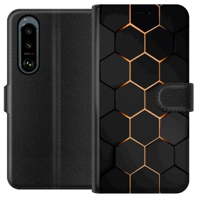 Lompakkokotelo Sony Xperia 5 III-laitteelle, jossa on Ylellinen Kuvio kuvio