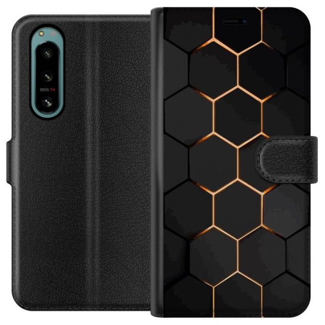 Lompakkokotelo Sony Xperia 5 IV-laitteelle, jossa on Ylellinen Kuvio kuvio