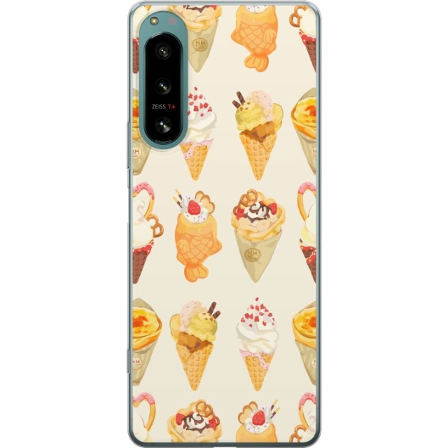 Kännykkäkuori Sony Xperia 5 IV-laitteelle, jossa on Lasinen kuvio