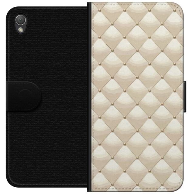 Lompakkokotelo Sony Xperia Z3-laitteelle, jossa on Kultakiilto kuvio