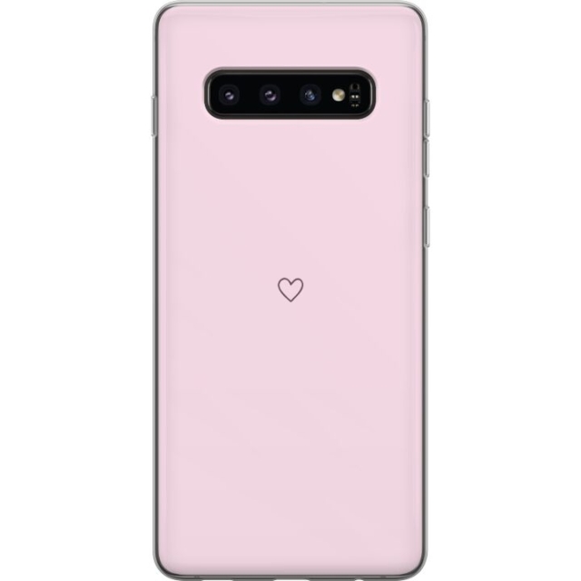 Kännykkäkuori Samsung Galaxy S10-laitteelle, jossa on Sydän kuvio