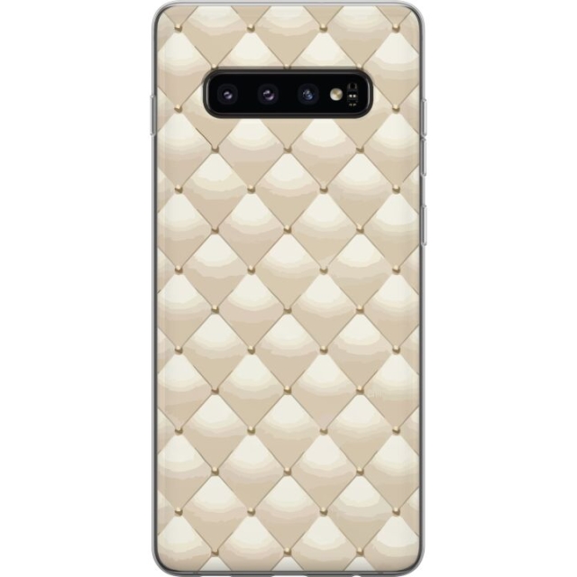 Kännykkäkuori Samsung Galaxy S10-laitteelle, jossa on Kultakiilto kuvio
