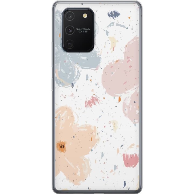 Kännykkäkuori Samsung Galaxy S10 Lite-laitteelle, jossa on Kukat kuvio