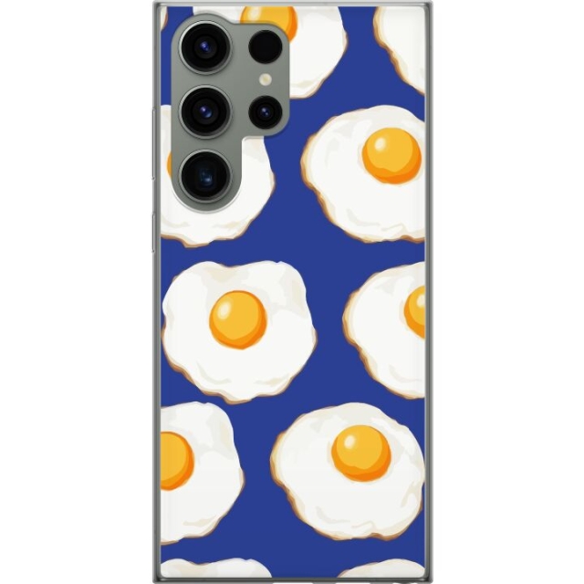Kännykkäkuori Samsung Galaxy S23 Ultra-laitteelle, jossa on Paistetut munat kuvio