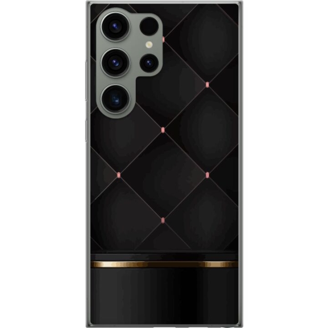 Kännykkäkuori Samsung Galaxy S23 Ultra-laitteelle, jossa on Ylellinen linja kuvio