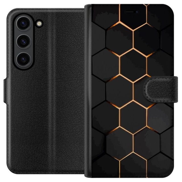 Lompakkokotelo Samsung Galaxy S24+-laitteelle, jossa on Ylellinen Kuvio kuvio