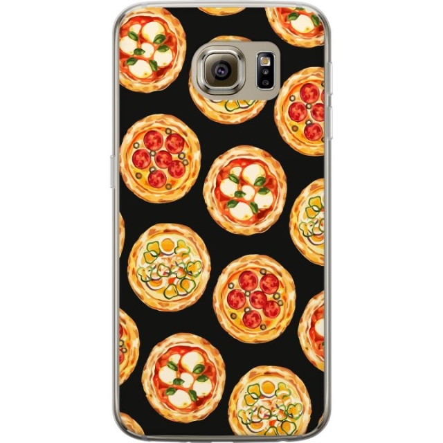Kännykkäkuori Samsung Galaxy S6-laitteelle, jossa on Pizza kuvio