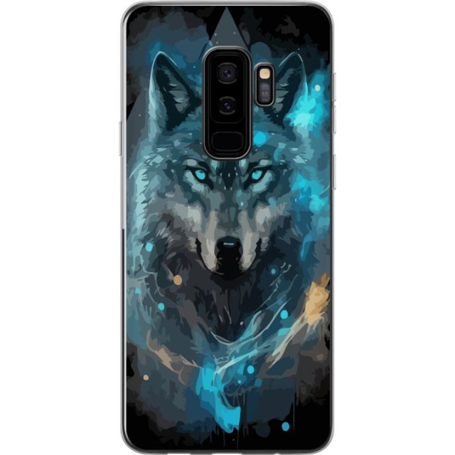 Kännykkäkuori Samsung Galaxy S9+-laitteelle, jossa on Susi kuvio
