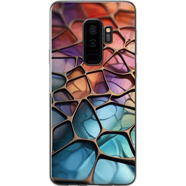 Kännykkäkuori Samsung Galaxy S9+-laitteelle, jossa on Metallikuviointi kuvio