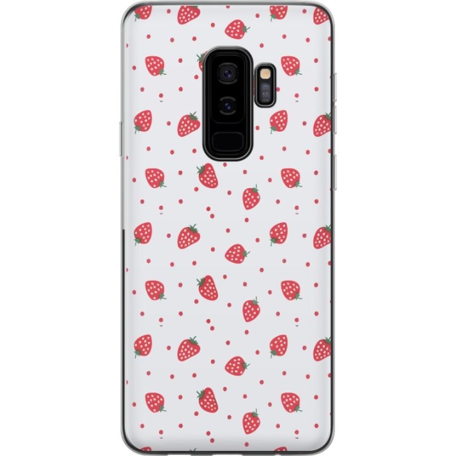Kännykkäkuori Samsung Galaxy S9+-laitteelle, jossa on Mansikat kuvio