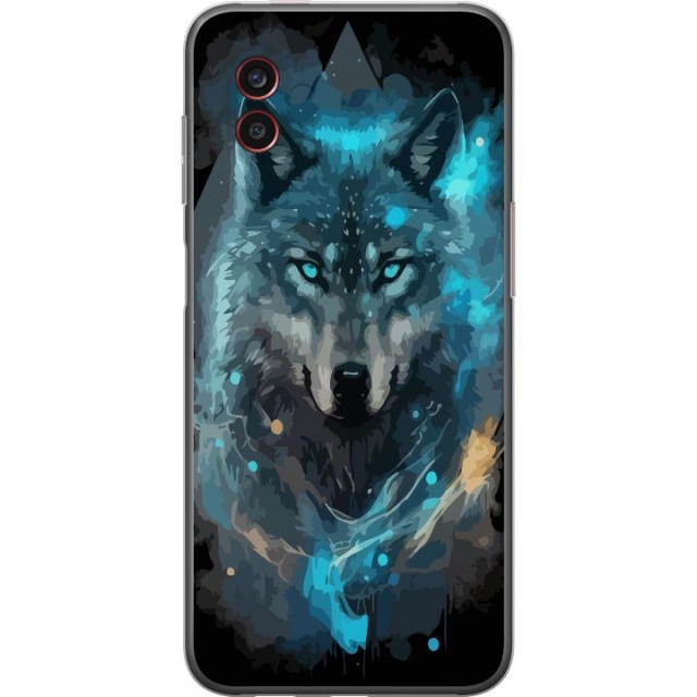 Kännykkäkuori Samsung Galaxy Xcover6 Pro-laitteelle, jossa on Susi kuvio