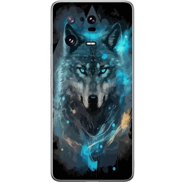 Kännykkäkuori Xiaomi 13 Pro-laitteelle, jossa on Susi kuvio