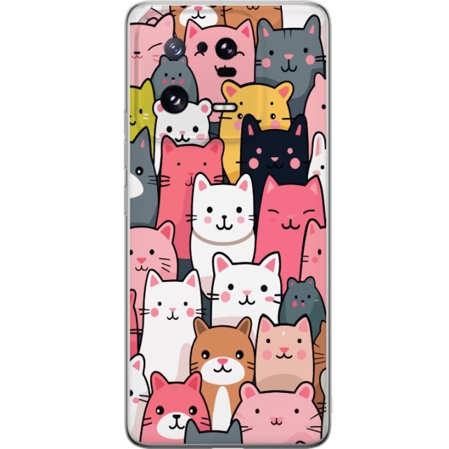 Kännykkäkuori Xiaomi 13 Pro-laitteelle, jossa on Kissan kuviointi kuvio