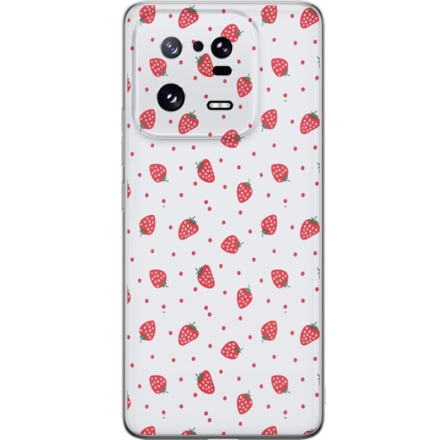 Kännykkäkuori Xiaomi 13 Pro-laitteelle, jossa on Mansikat kuvio