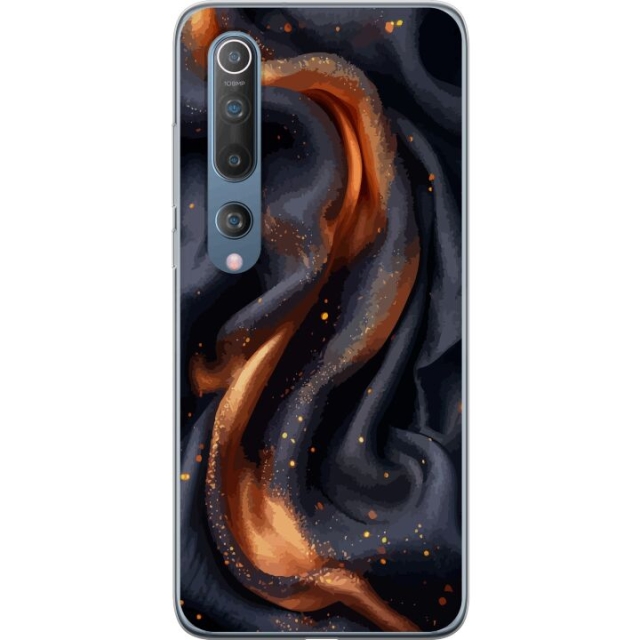 Kännykkäkuori Xiaomi Mi 10 5G-laitteelle, jossa on Tulinen silkki kuvio