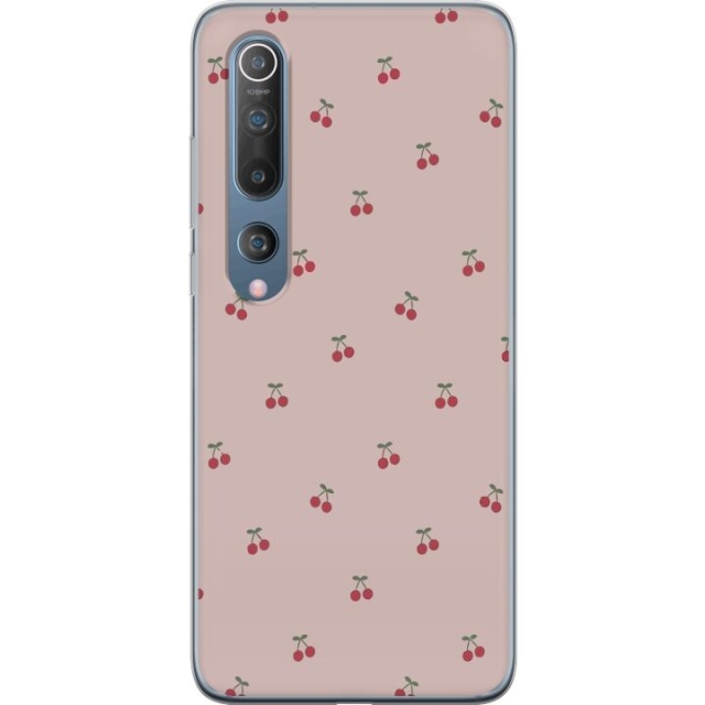 Kännykkäkuori Xiaomi Mi 10 5G-laitteelle, jossa on Kirsikka kuvio