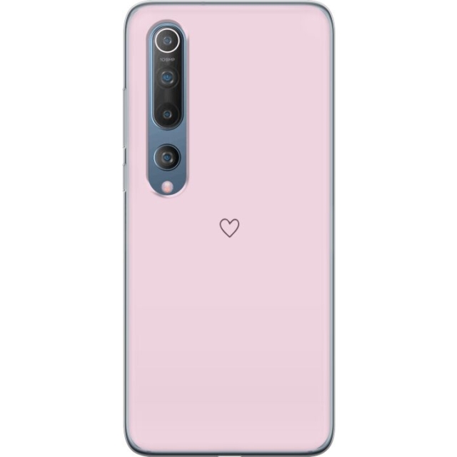 Kännykkäkuori Xiaomi Mi 10 5G-laitteelle, jossa on Sydän kuvio