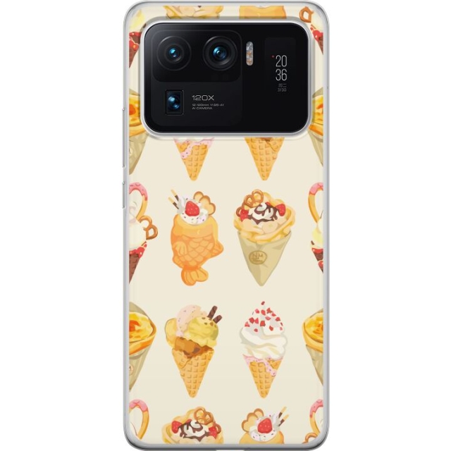 Kännykkäkuori Xiaomi Mi 11 Ultra-laitteelle, jossa on Lasinen kuvio