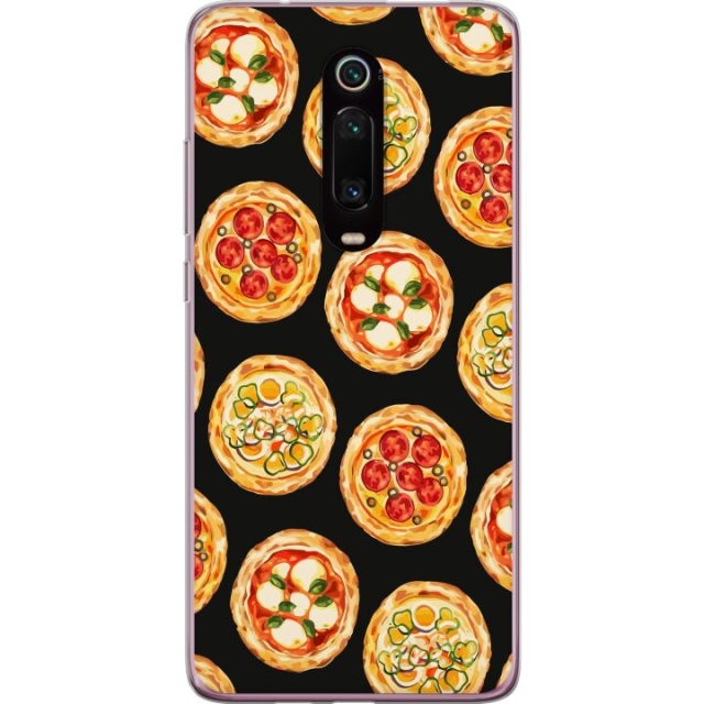 Kännykkäkuori Xiaomi Mi 9T Pro -laitteelle, jossa on Pizza kuvio