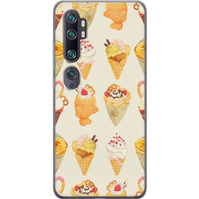 Kännykkäkuori Xiaomi Mi Note 10-laitteelle, jossa on Lasinen kuvio