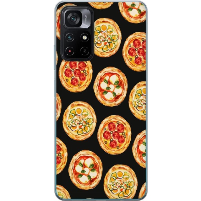 Kännykkäkuori Xiaomi Poco M4 Pro 5G-laitteelle, jossa on Pizza kuvio
